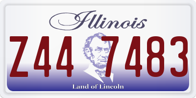 IL license plate Z447483