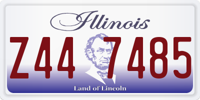 IL license plate Z447485