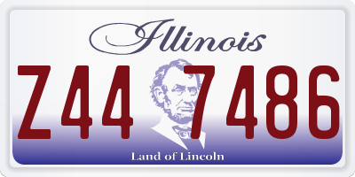 IL license plate Z447486