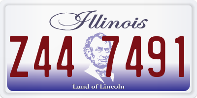 IL license plate Z447491