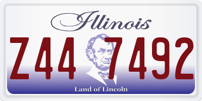 IL license plate Z447492