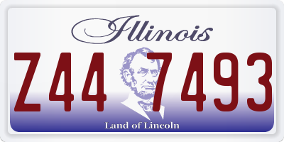 IL license plate Z447493