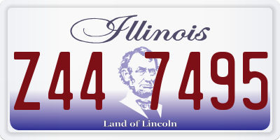 IL license plate Z447495