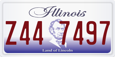 IL license plate Z447497