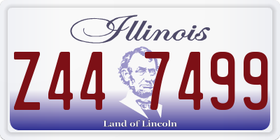 IL license plate Z447499