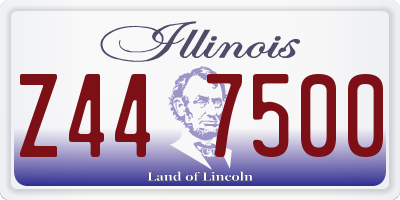 IL license plate Z447500