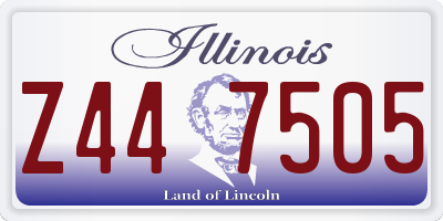 IL license plate Z447505
