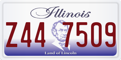 IL license plate Z447509