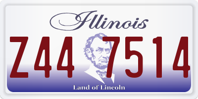IL license plate Z447514