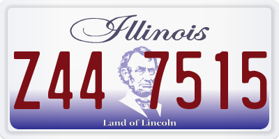 IL license plate Z447515