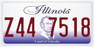 IL license plate Z447518