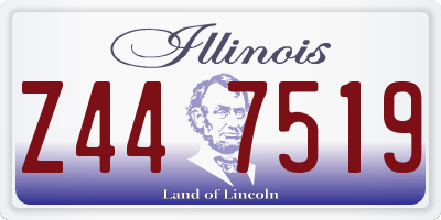 IL license plate Z447519