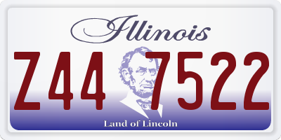 IL license plate Z447522