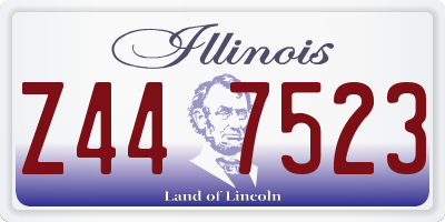 IL license plate Z447523