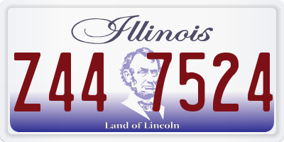 IL license plate Z447524