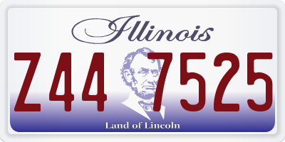IL license plate Z447525