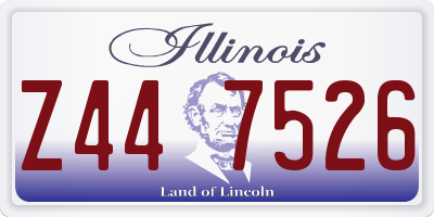 IL license plate Z447526