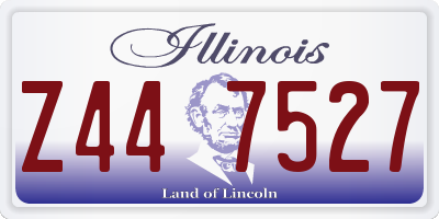 IL license plate Z447527
