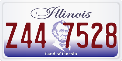 IL license plate Z447528