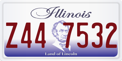 IL license plate Z447532
