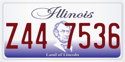 IL license plate Z447536