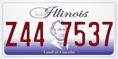 IL license plate Z447537