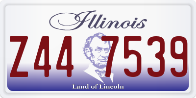 IL license plate Z447539