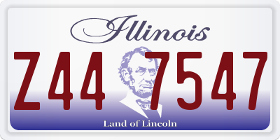 IL license plate Z447547