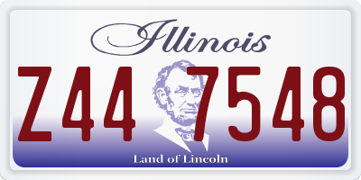 IL license plate Z447548