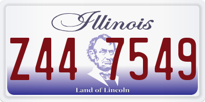 IL license plate Z447549