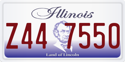 IL license plate Z447550