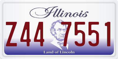IL license plate Z447551