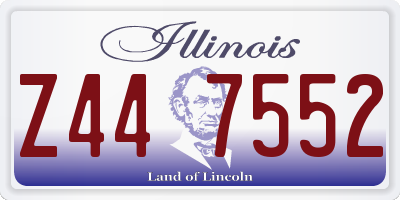 IL license plate Z447552