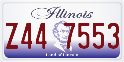 IL license plate Z447553