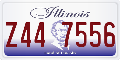 IL license plate Z447556