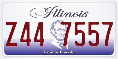 IL license plate Z447557