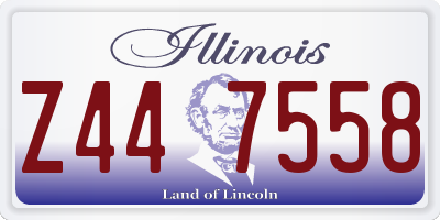 IL license plate Z447558