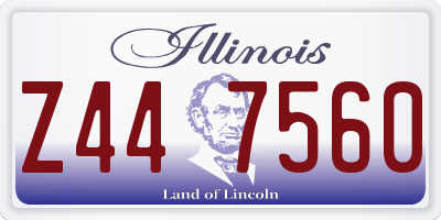 IL license plate Z447560