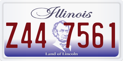 IL license plate Z447561