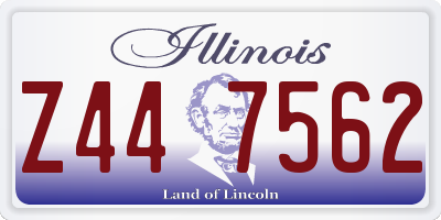 IL license plate Z447562