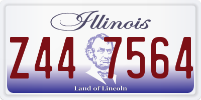 IL license plate Z447564