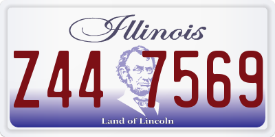 IL license plate Z447569