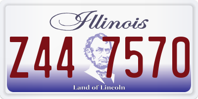IL license plate Z447570