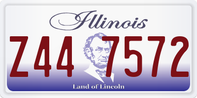 IL license plate Z447572