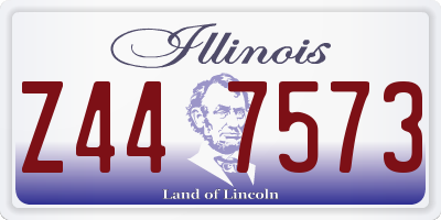 IL license plate Z447573