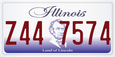IL license plate Z447574