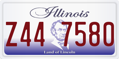IL license plate Z447580