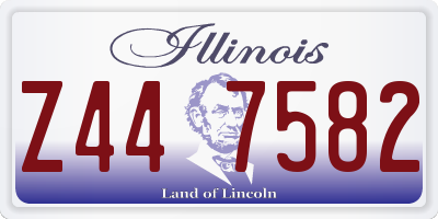 IL license plate Z447582