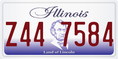 IL license plate Z447584