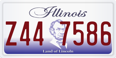 IL license plate Z447586